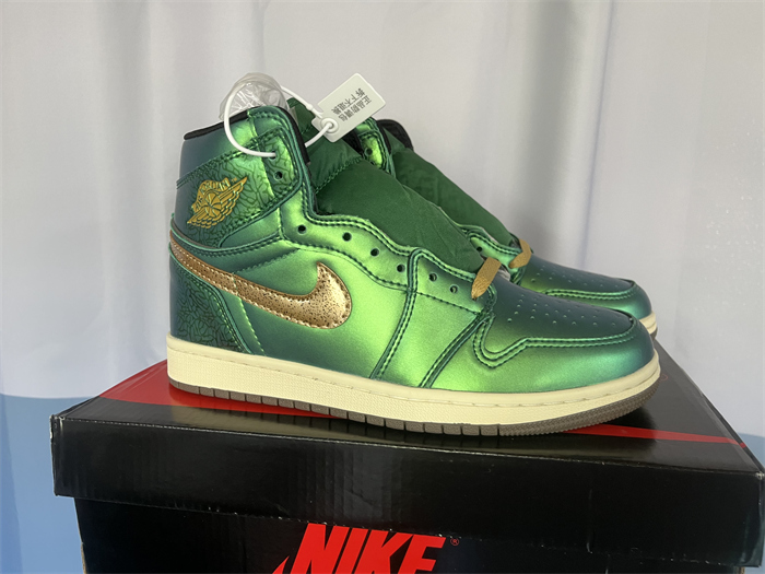 Women's Running Weapon Air Jordan 1 Green Shoes 0424 Women's Running Weapon Air Jordan 1 Green Shoes 0424
